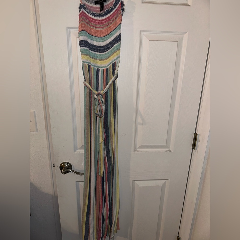 Forever 21 Striped Jumpsuit